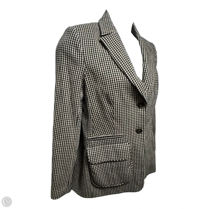 Blazer By Pearl In Checkered Pattern, Size: 8