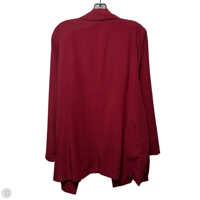 Blazer By Studio In Maroon, Size: 3x