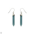 Blue Chalcedony Point Earrings