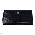 Debossed Long Zip Wallet Designer By Coach, Size: Medium