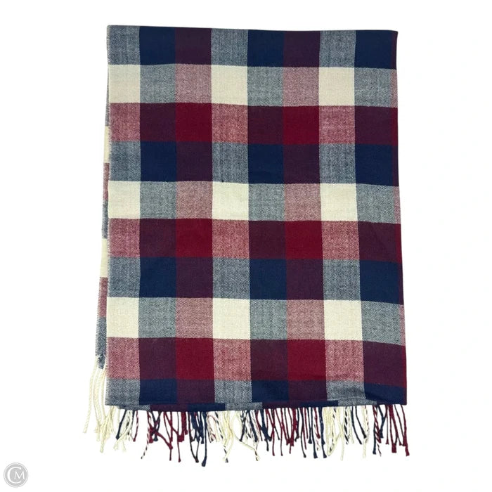 Plaid Pashmina Scarf Long